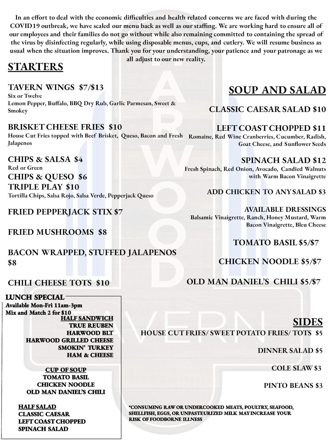 Harwood Tavern Restaurant